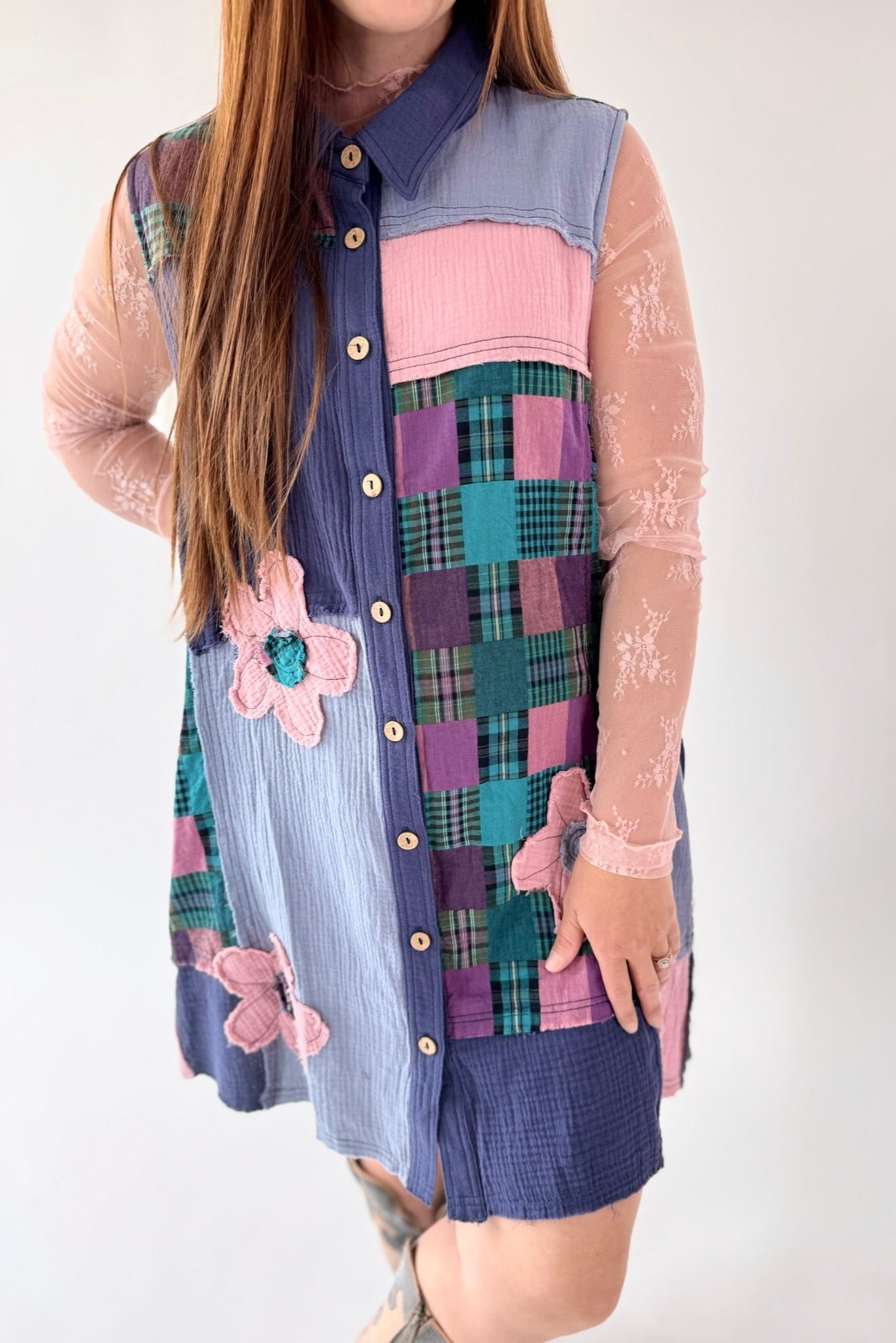 Garden Party Patchwork Dress