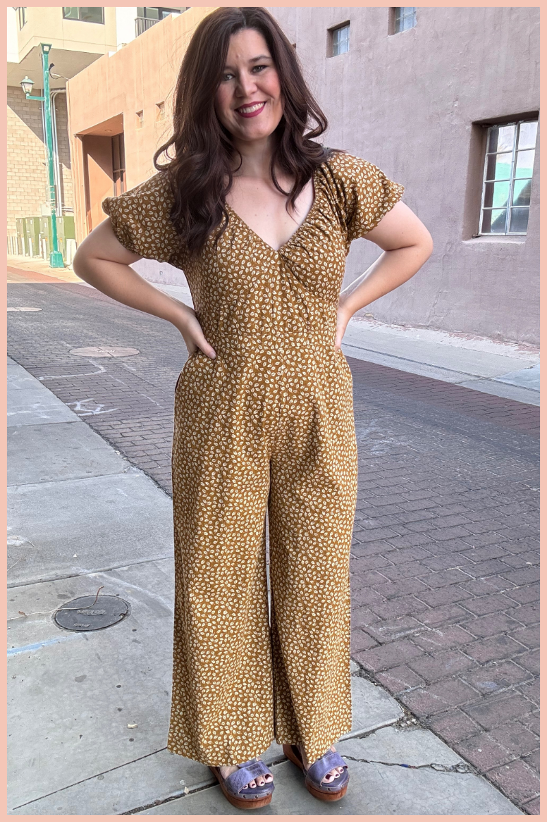 Falling Leaves Smocked Jumpsuit | Final Sale