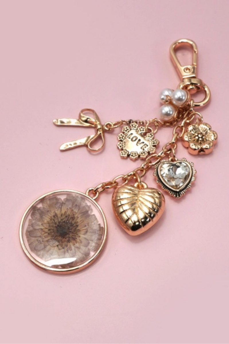 Dried Flower Bag Charm