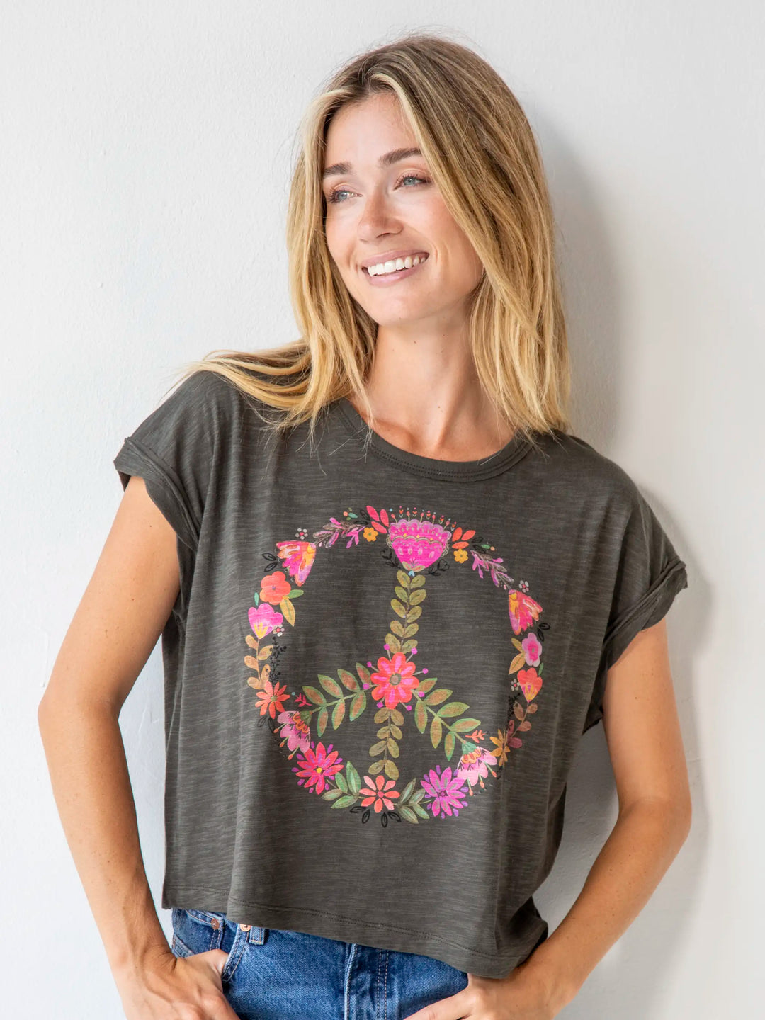 Frankie Cotton Boxy Tee Shirt | Natural Life