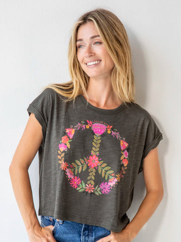 Frankie Cotton Boxy Tee Shirt | Natural Life