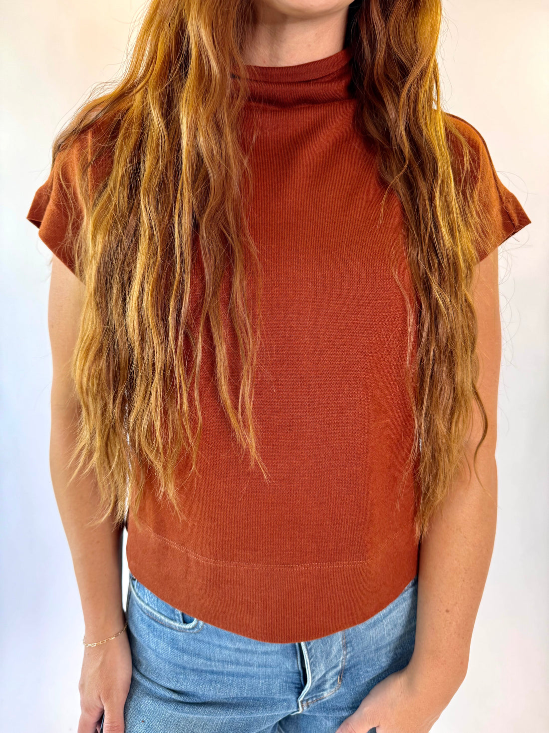Chic Comfort Mock Neck Knit Top