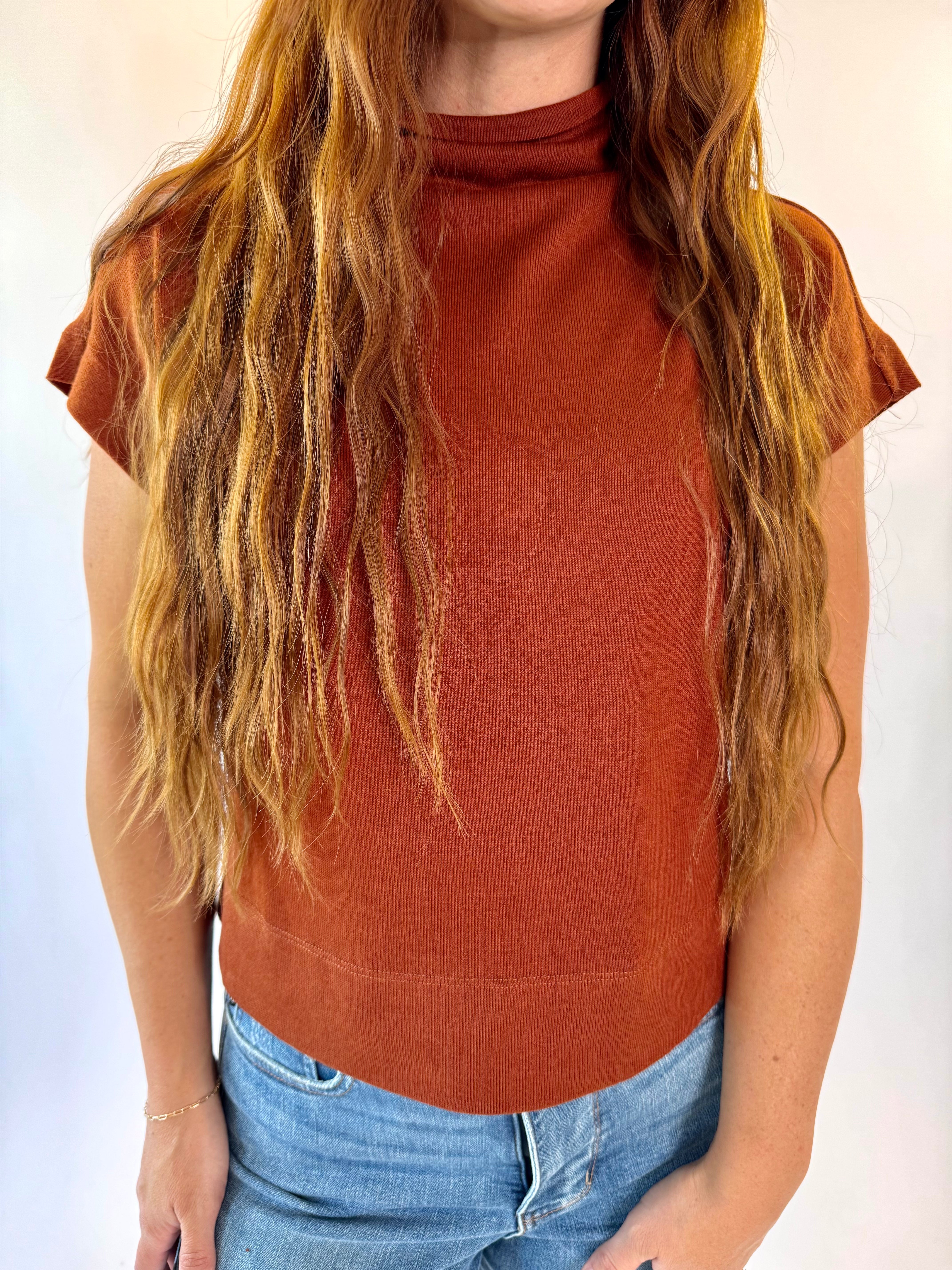 Chic Comfort Mock Neck Knit Top