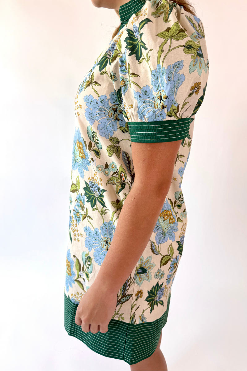 Floral Print Puff Sleeve Mini Dress | Final Sale