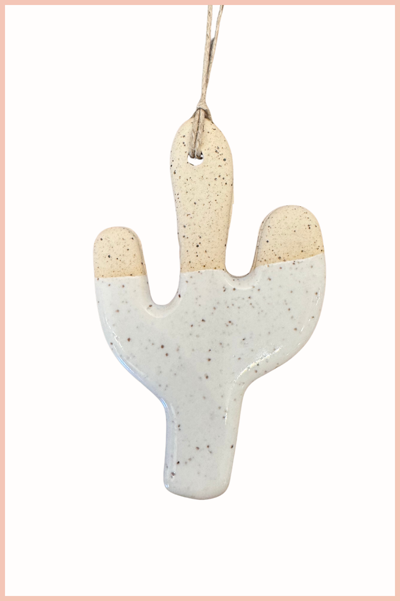 Handmade Cactus Ornament | Everhart Ceramics