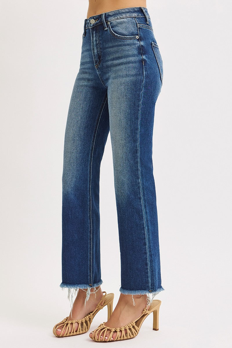 High Rise-Crop Straight Jeans | J21 by RISEN