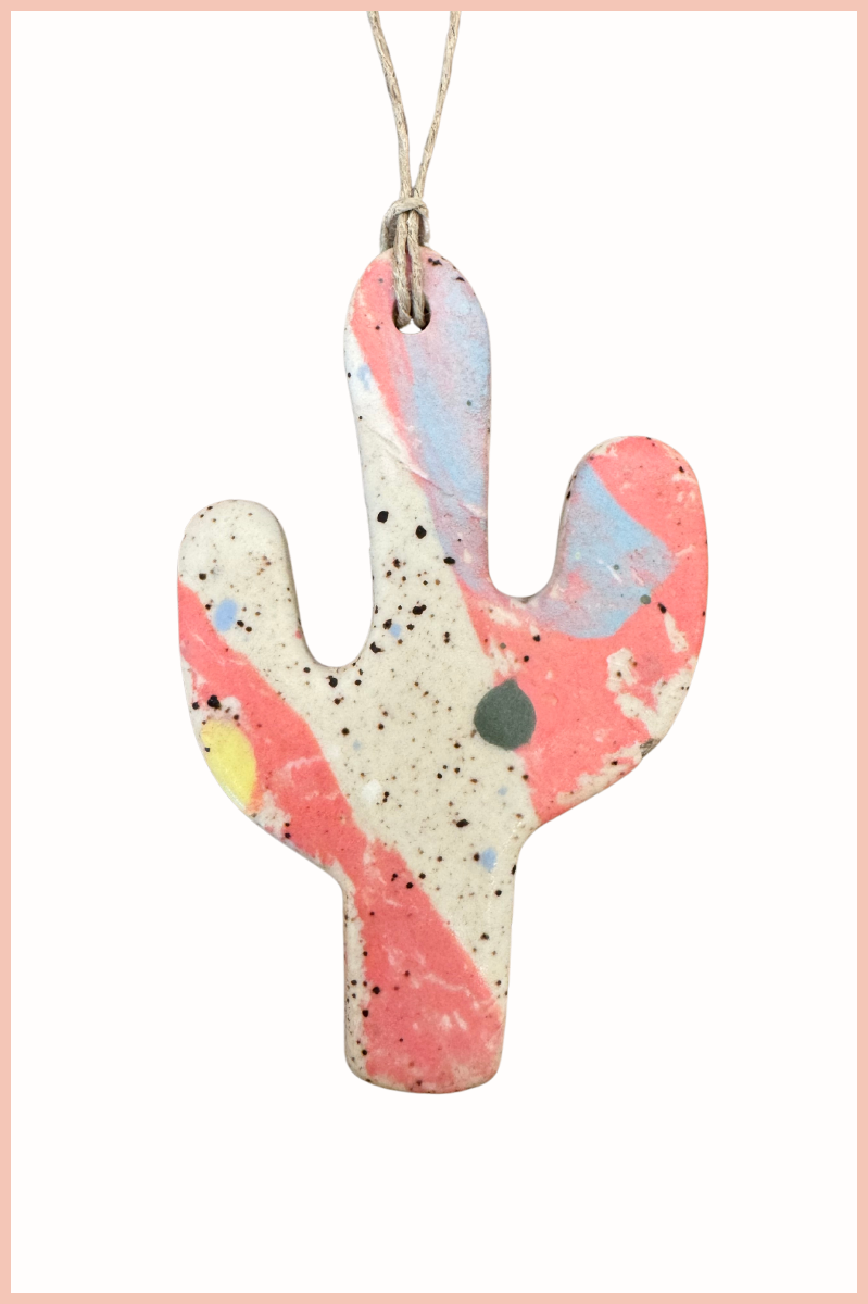 Handmade Cactus Ornament | Everhart Ceramics