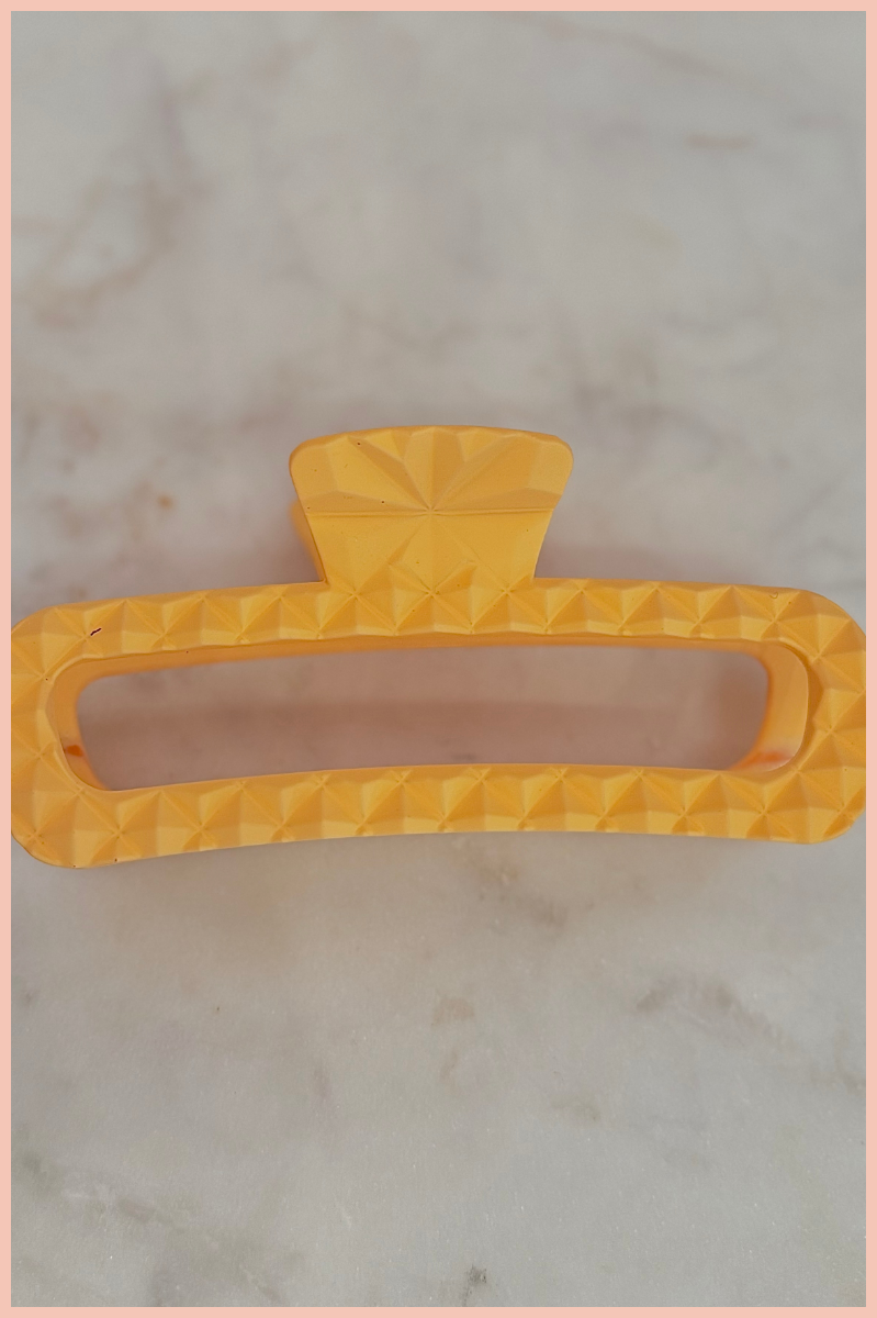 Prism Pressed Rectangle Hairclip | Matte
