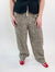 Animal Print Linen Wide Leg Pants