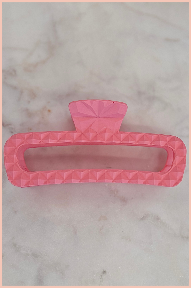Prism Pressed Rectangle Hairclip | Matte