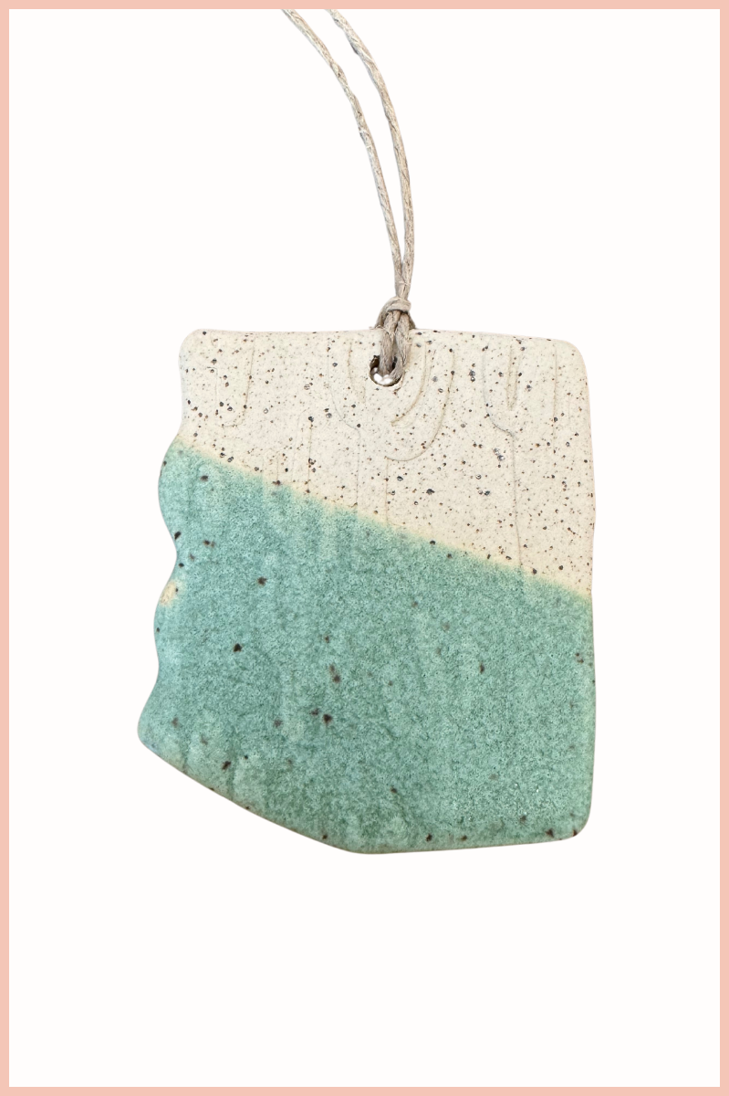 Handmade Arizona State Ornament | Everhart Ceramics