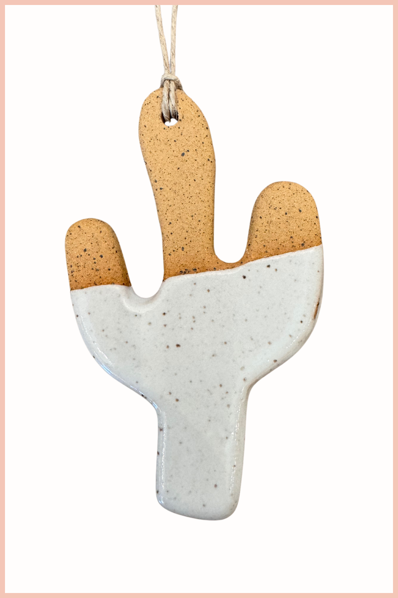 Handmade Cactus Ornament | Everhart Ceramics