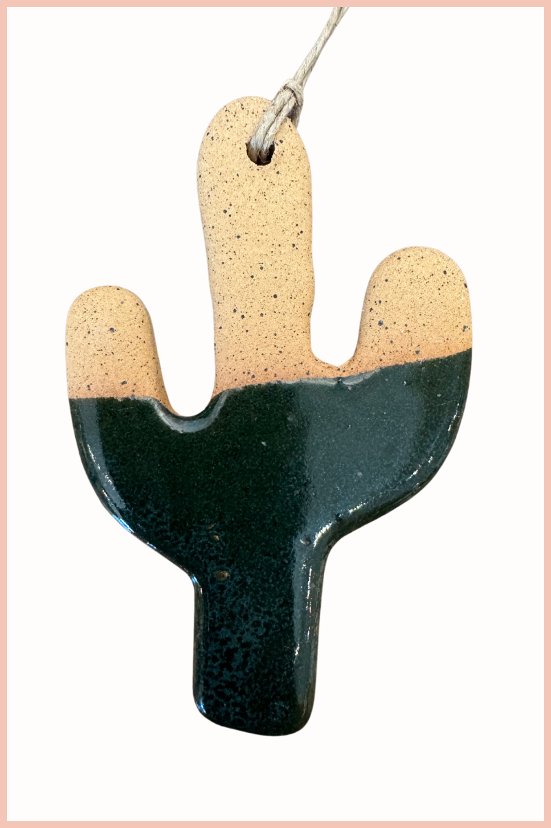 Handmade Cactus Ornament | Everhart Ceramics