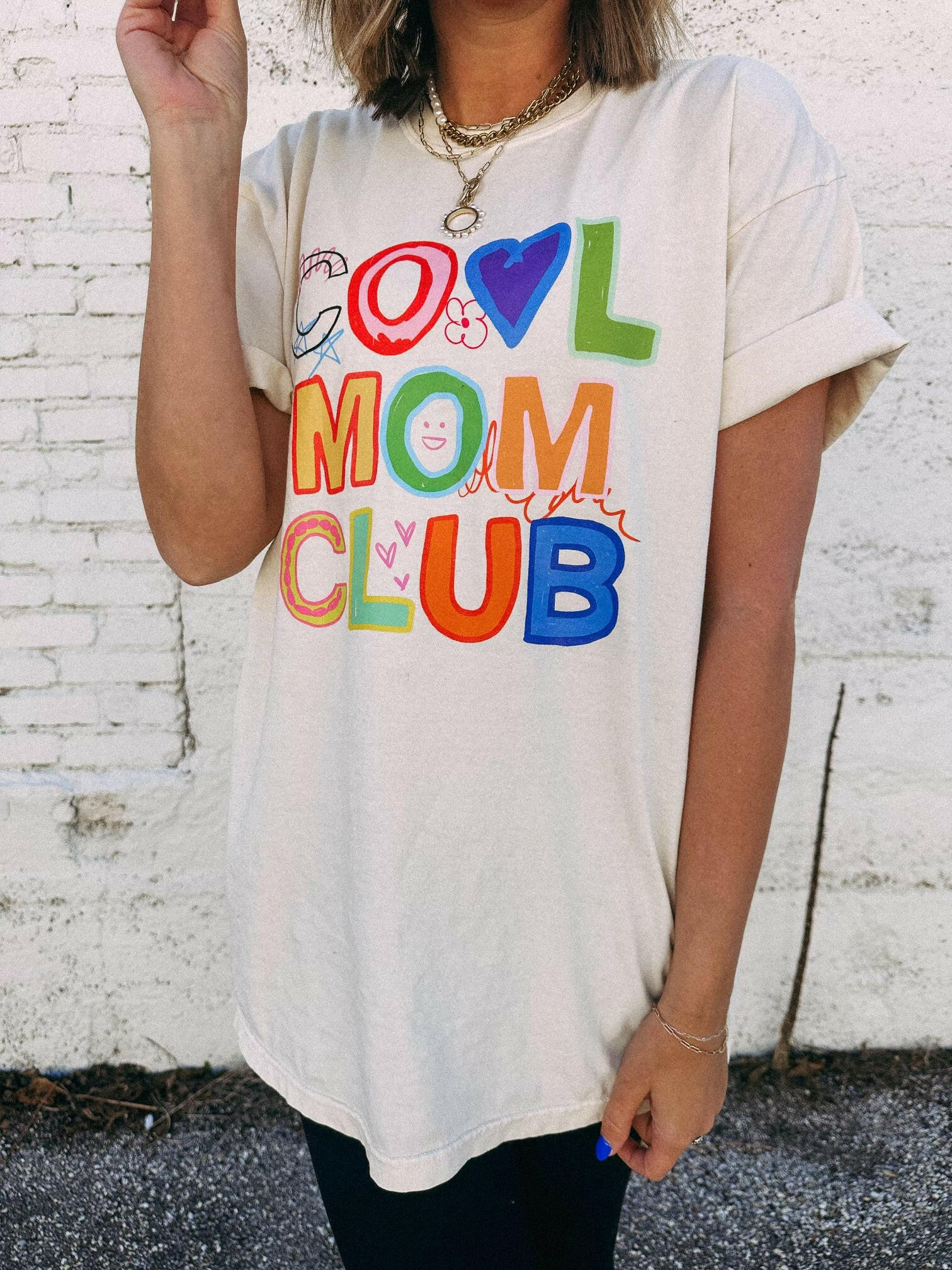 Funky Cool Mom Club Graphic Tee | Final Sale