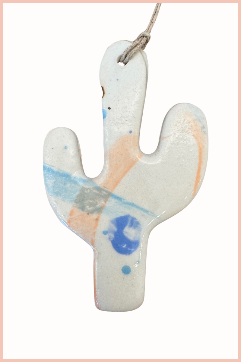 Handmade Cactus Ornament | Everhart Ceramics