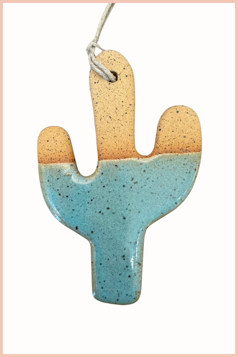 Handmade Cactus Ornament | Everhart Ceramics