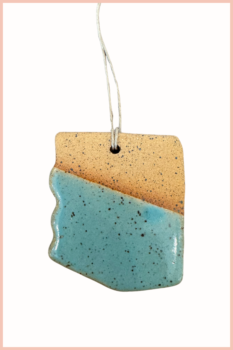 Handmade Arizona State Ornament | Everhart Ceramics