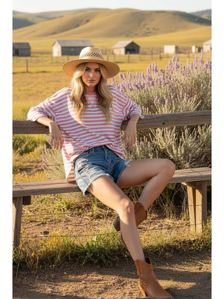 Striped Relaxed Everyday Tee