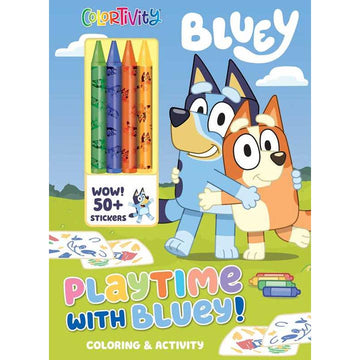 Bluey Coloring Crayon Activity Pad | Playtime with Bluey!