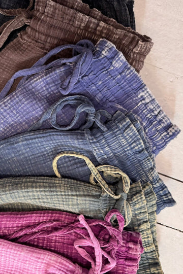 Washed Gauze Frayed Hem Shorts | Final Sale