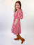Bubble Sleeve Gingham Pattern Mini Dress