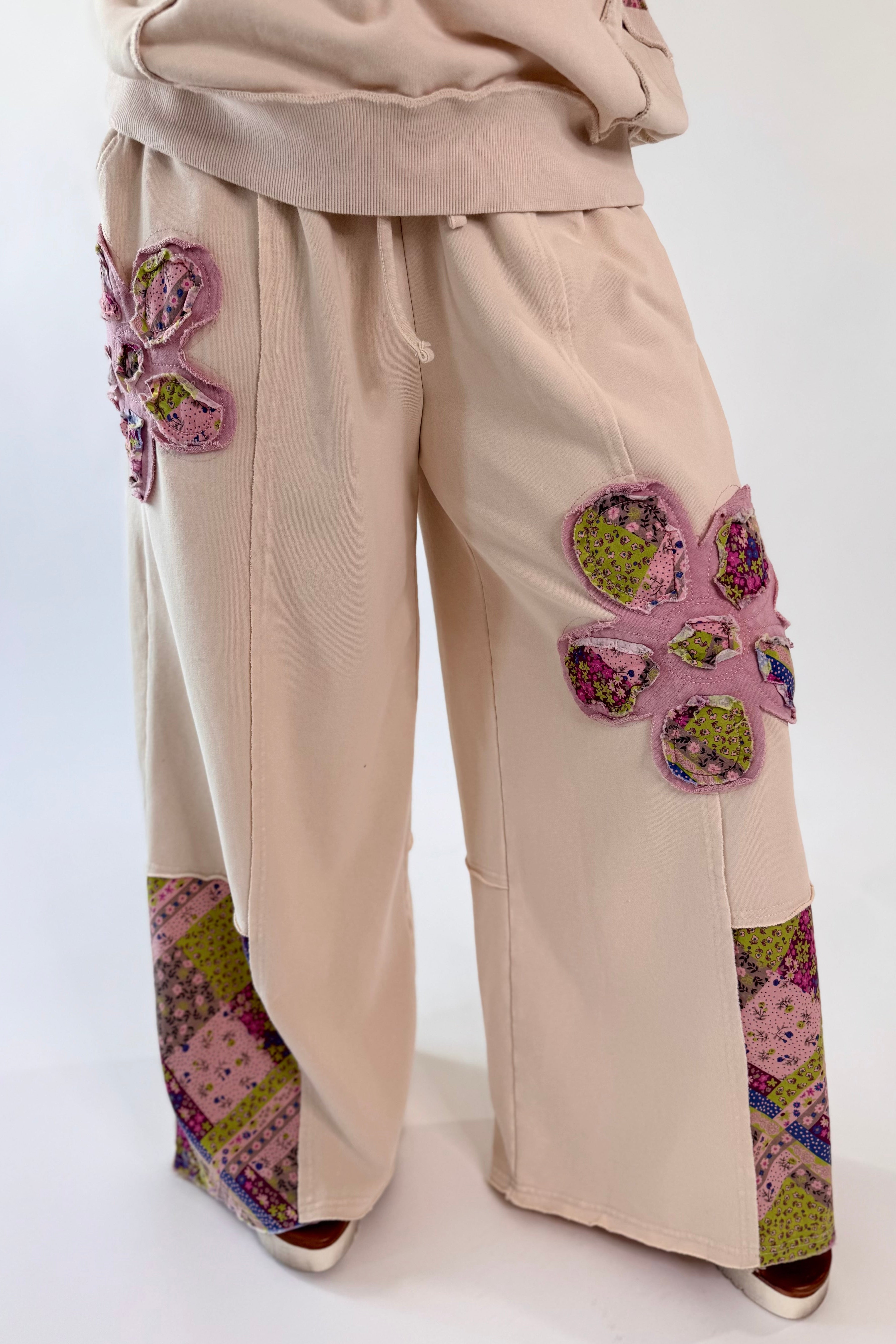 Boho Bloom Patchwork Pants