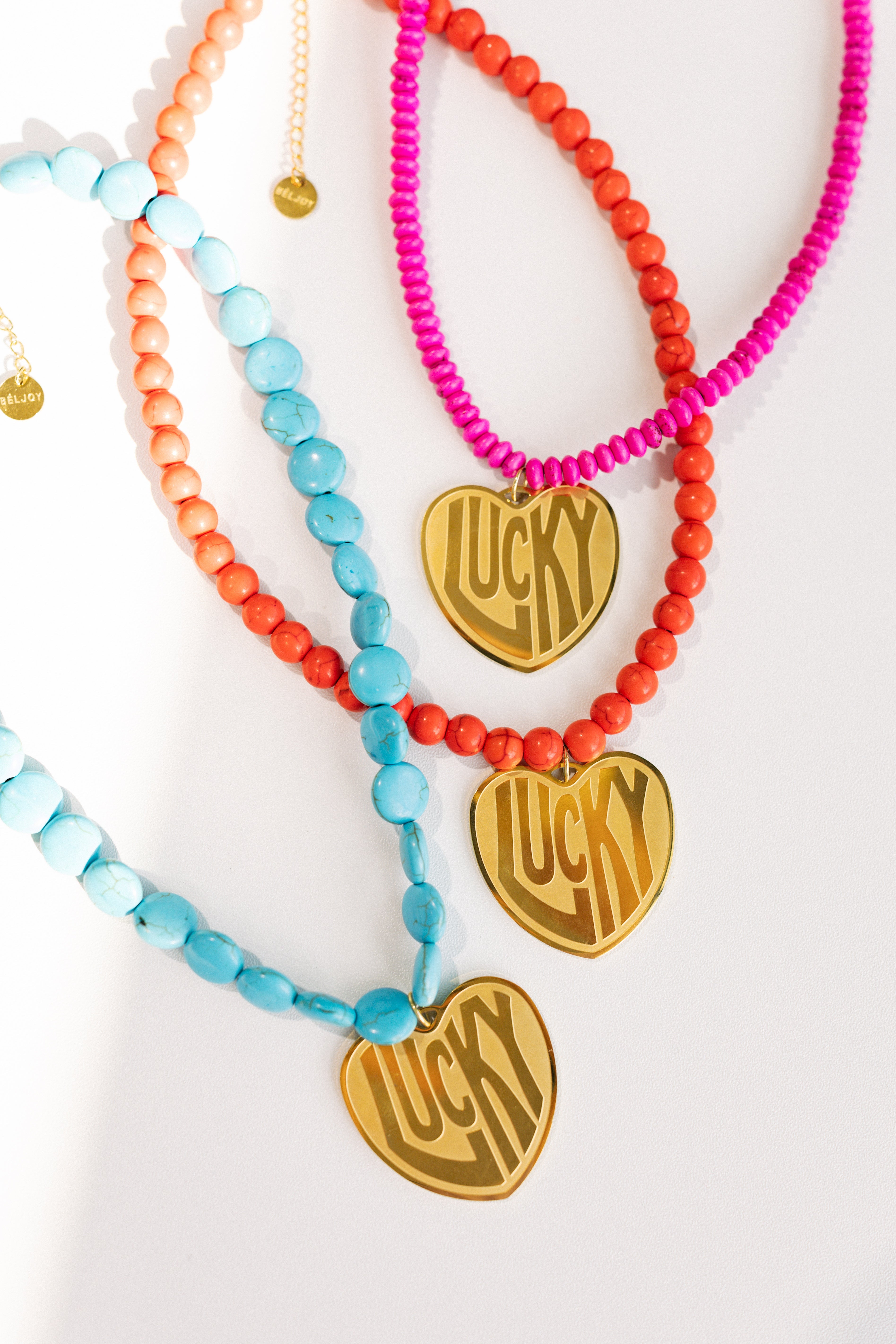 Lucky In Love Stone Necklace || BELJOY