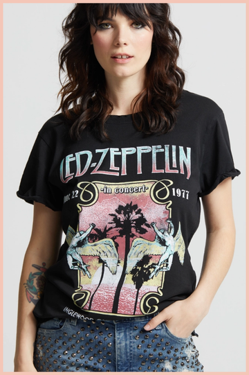 Led Zeppelin In Concert Inglewood Band Tee | Final Sale