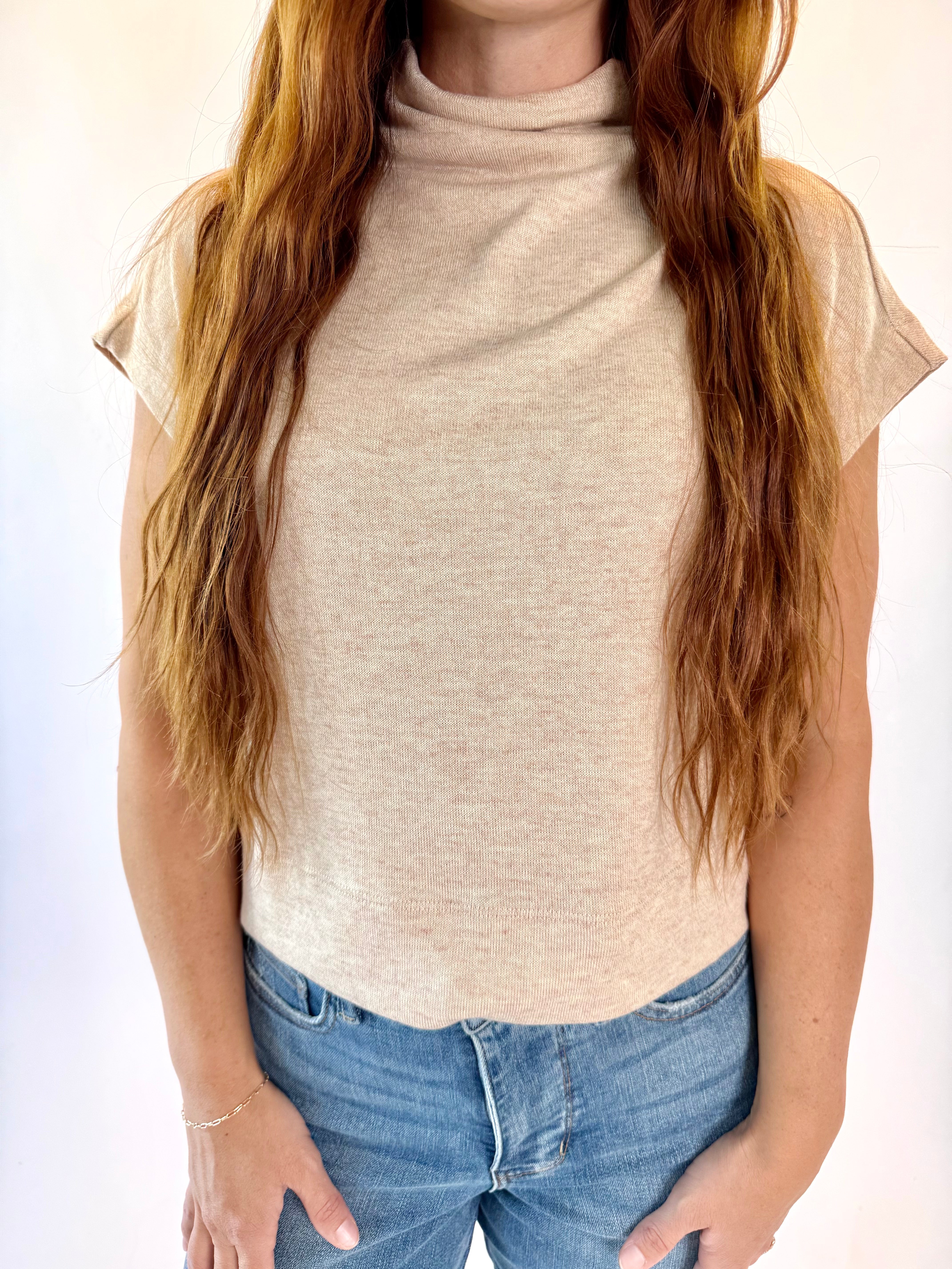 Chic Comfort Mock Neck Knit Top