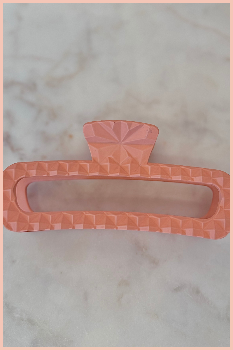 Prism Pressed Rectangle Hairclip | Matte
