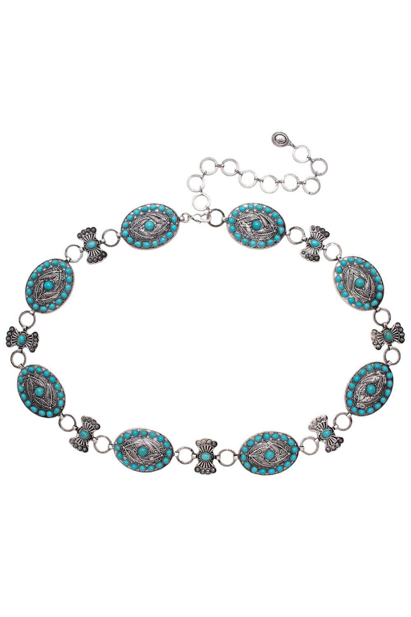 Spirit Sky Turquoise Chain Belt