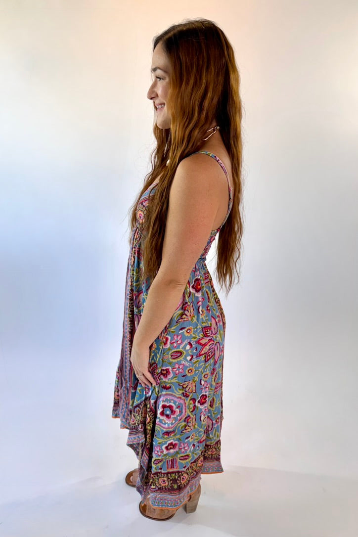 Vintage Floral Midi Sundress
