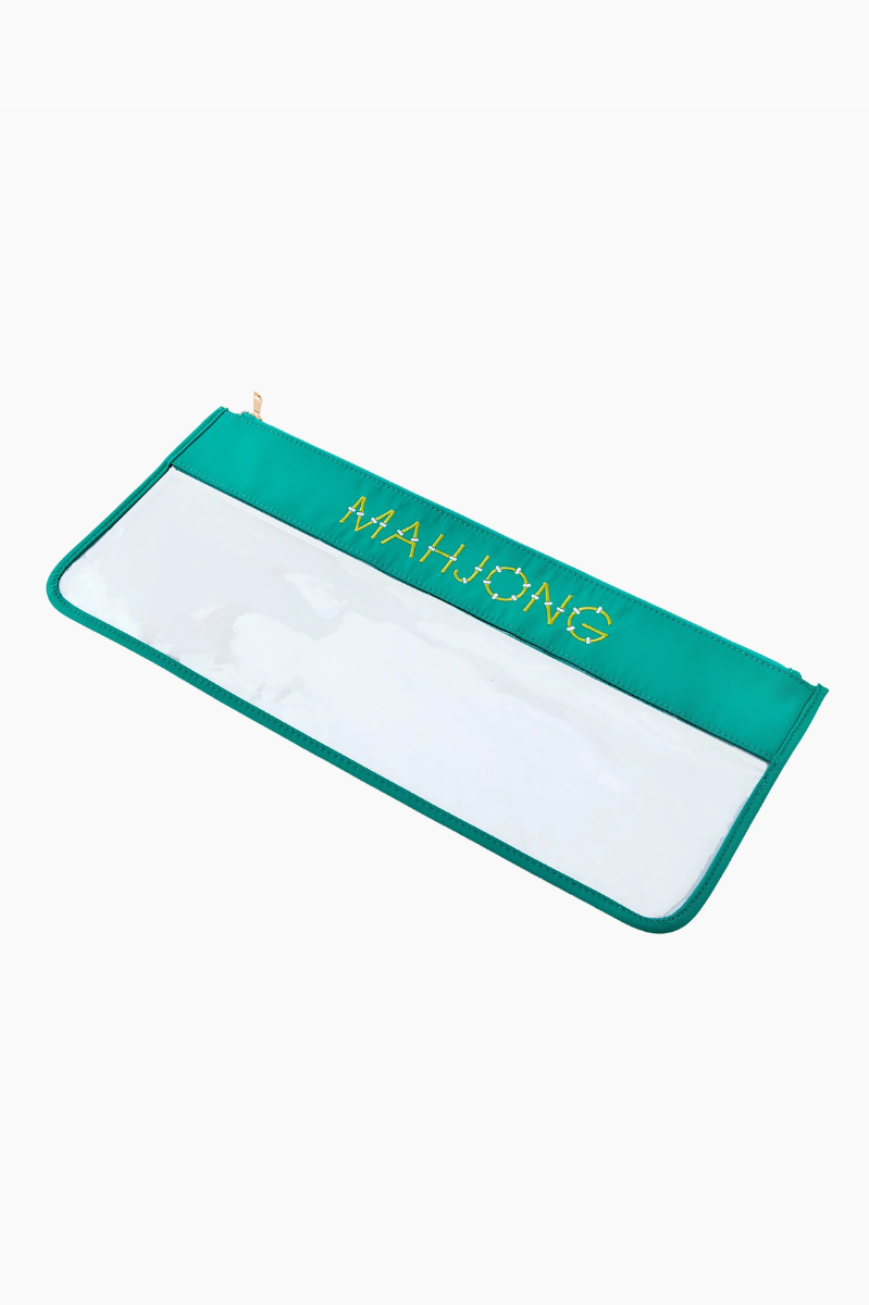Aqua Bamboo Mahjong Bag | Oh My Mahjong