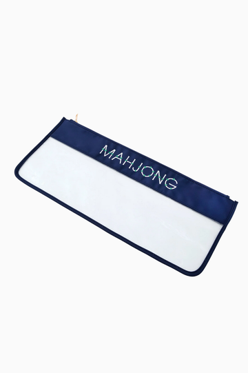 Navy Bamboo Mahjong Bag | Oh My Mahjong