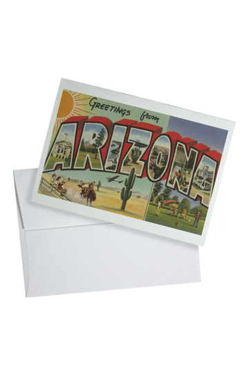 Arizona Rustic State Flag Greeting Card