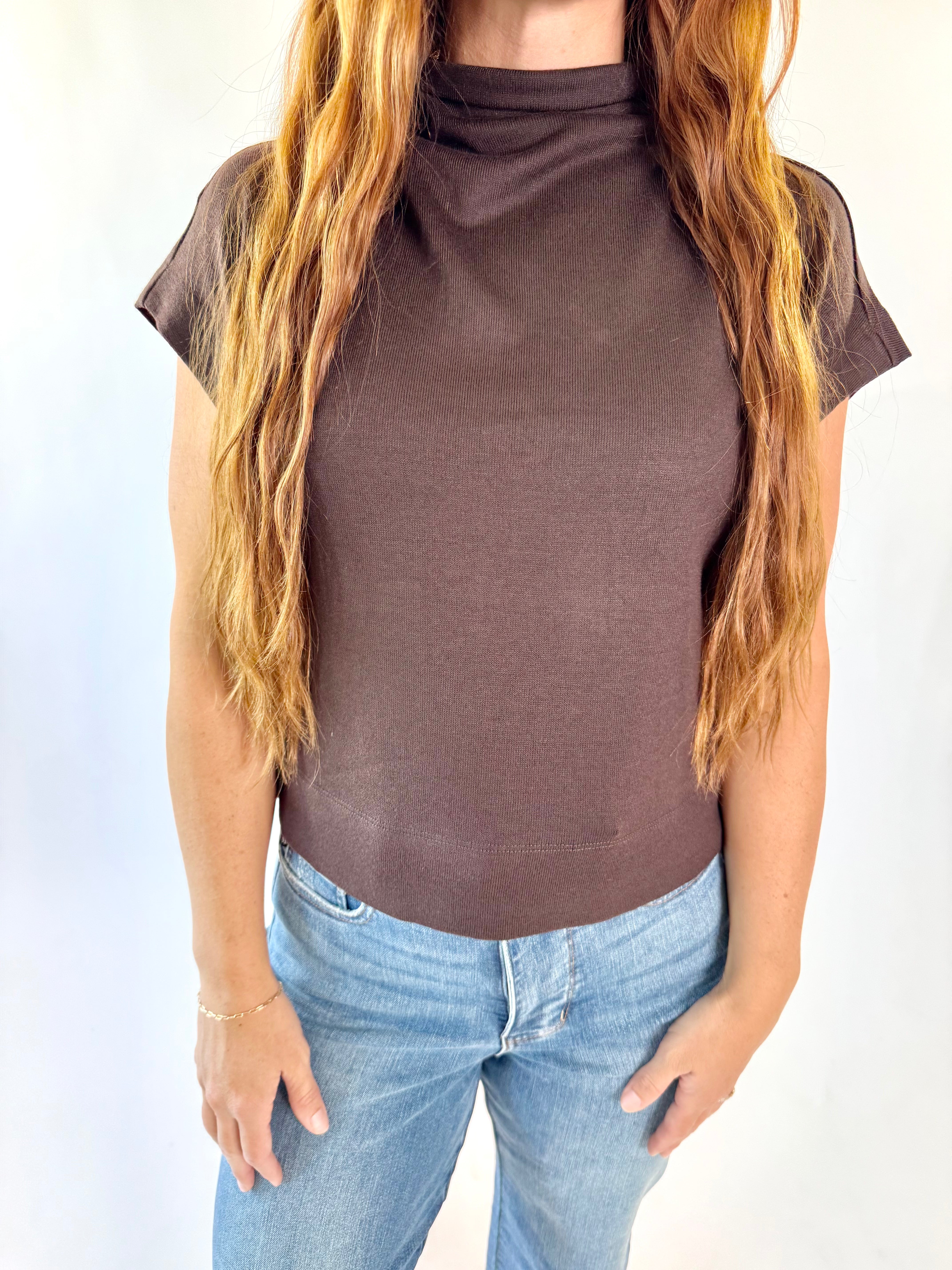 Chic Comfort Mock Neck Knit Top