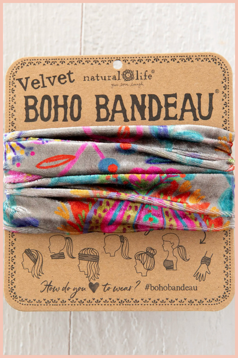 Velvet Boho Bandeau Headband | Natural Life