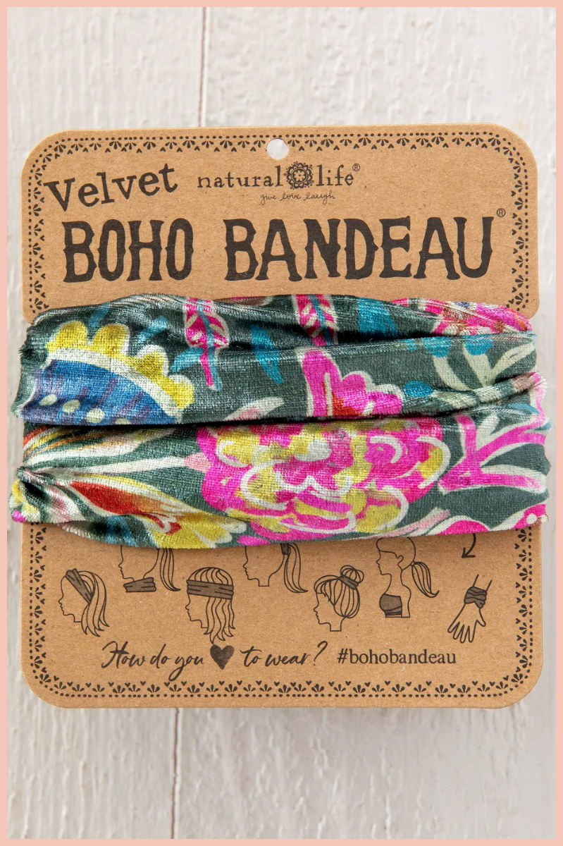 Velvet Boho Bandeau Headband | Natural Life