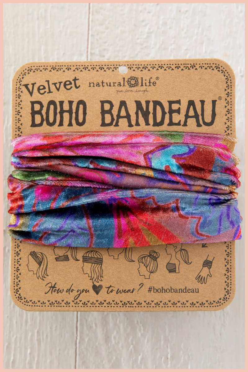 Velvet Boho Bandeau Headband | Natural Life