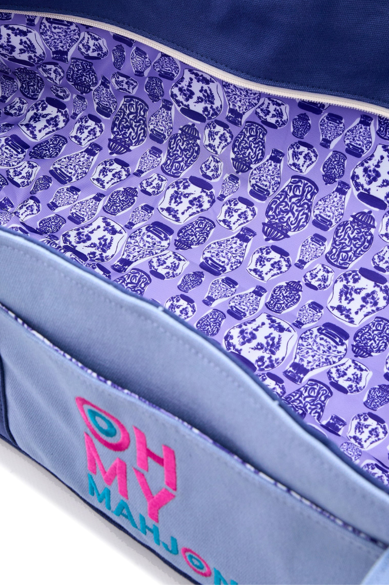 Blue Mat Storage Bag | Oh My Mahjong