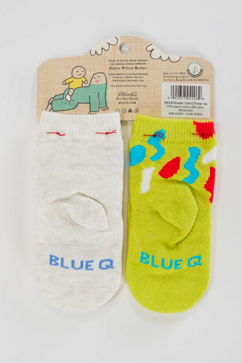 Big Fan of Shapes/Cool If I Throw Up Baby Socks