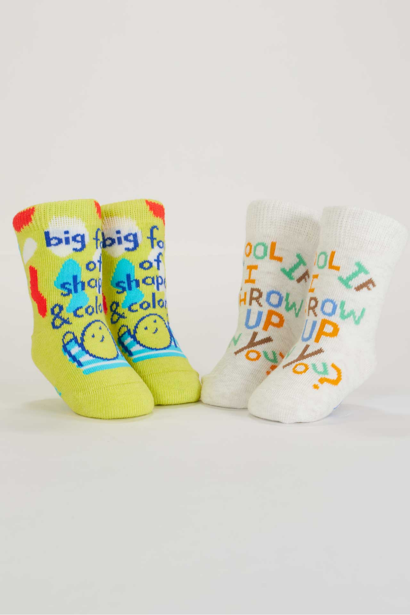 Big Fan of Shapes/Cool If I Throw Up Baby Socks