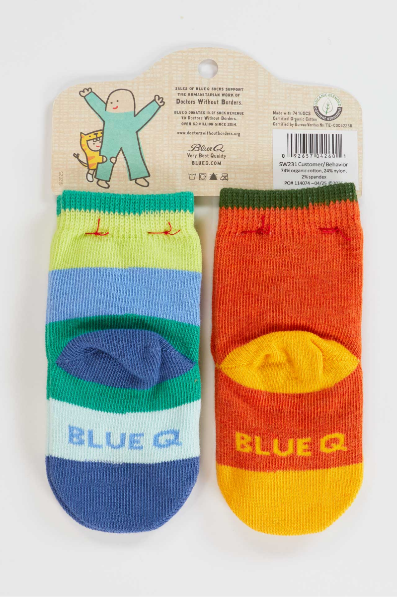 One Tough Customer/Reflecting On My Behavior Baby Socks