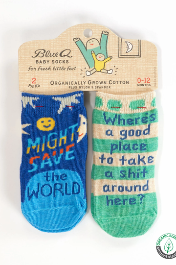 Might Save the World/Where's a Good Place Baby Socks