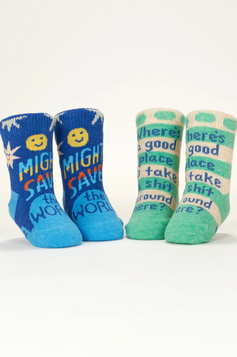 Might Save the World/Where's a Good Place Baby Socks