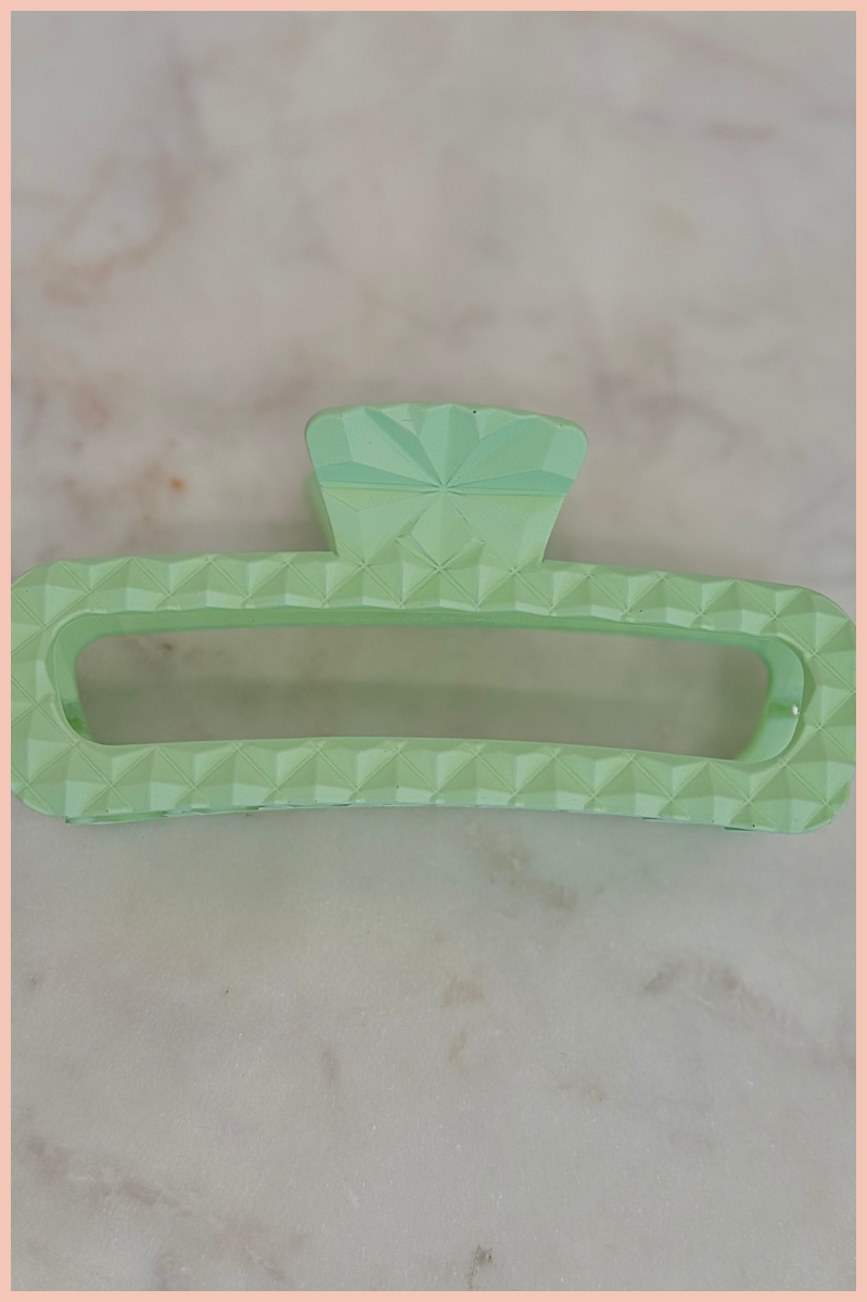 Prism Pressed Rectangle Hairclip | Matte