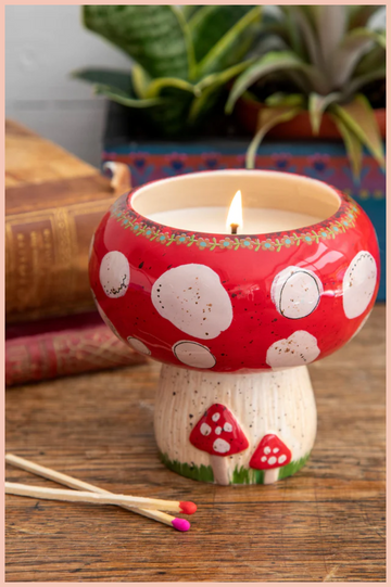 Mushroom Trinket Bowl Candle | Natural Life