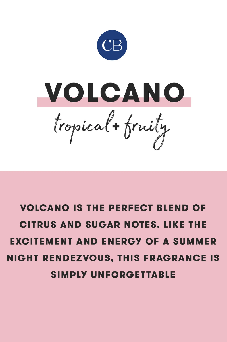 Volcano Rainbow Watercolor Candle | Capri Blue