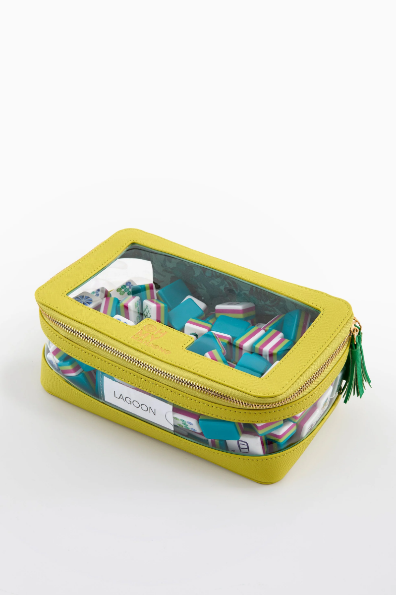 Chartreuse Tile Storage Bag | Oh My Mahjong