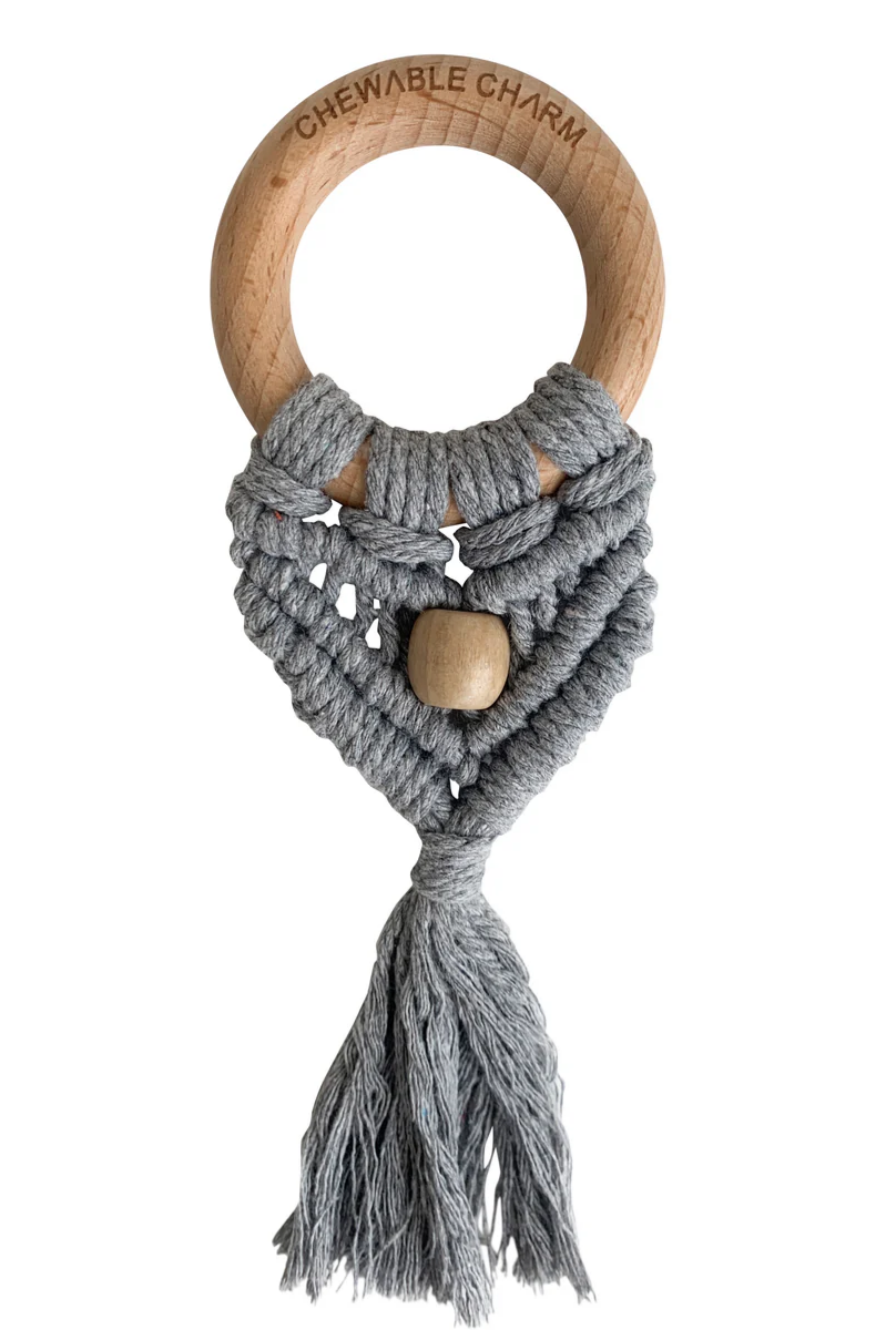 Celeste Macrame Teether + Bead